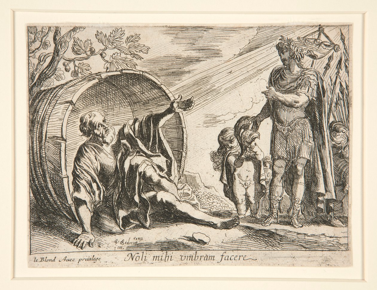 Diogenes ja Aleksanteri Suuri tekijältä Pierre Brebiette