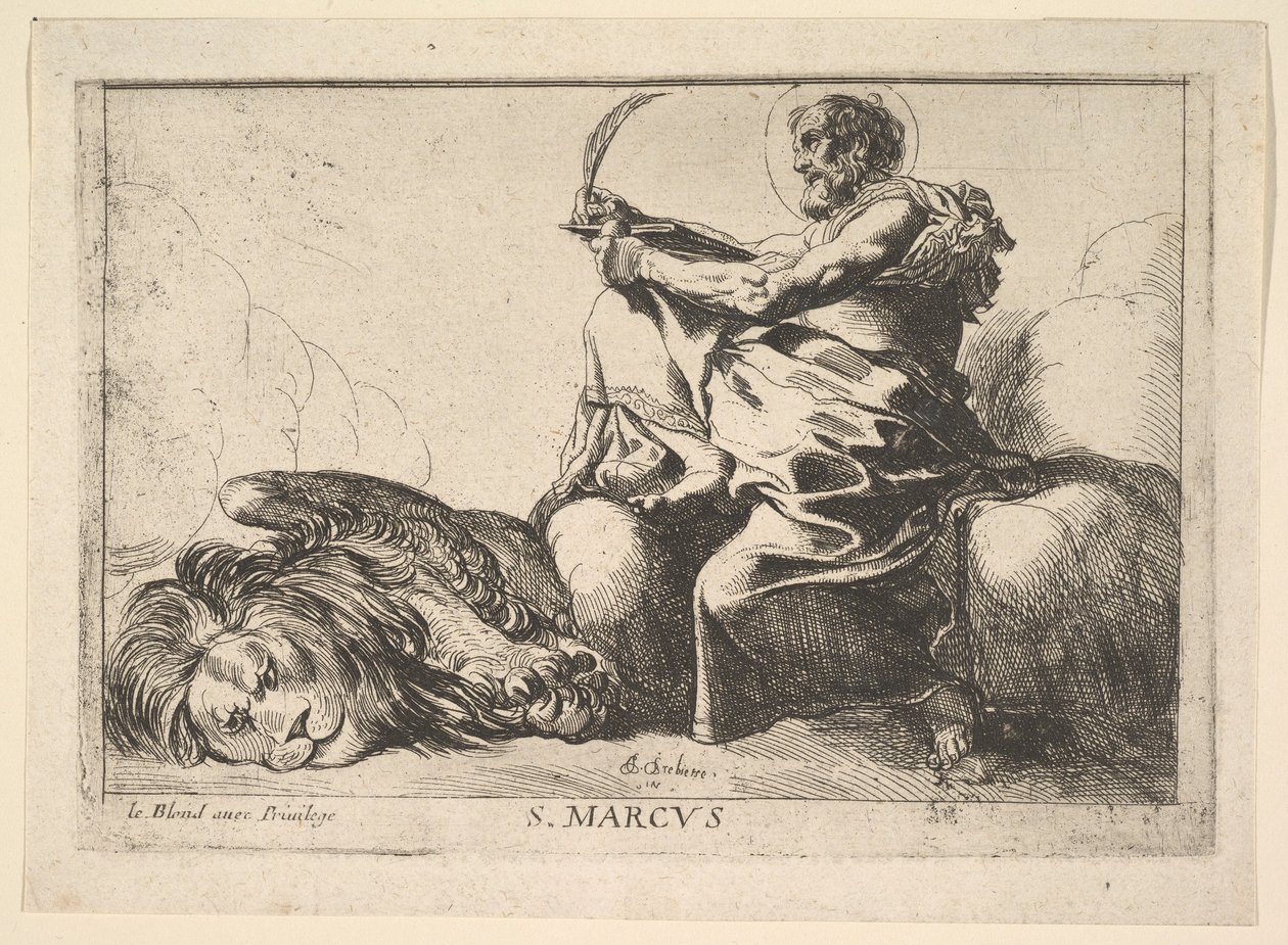 St. Mark, 1615-42. tekijältä Pierre Brebiette