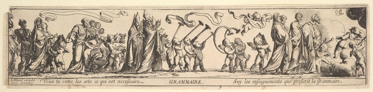 Kieliopin voitto, 1600-luku. tekijältä Pierre Brebiette