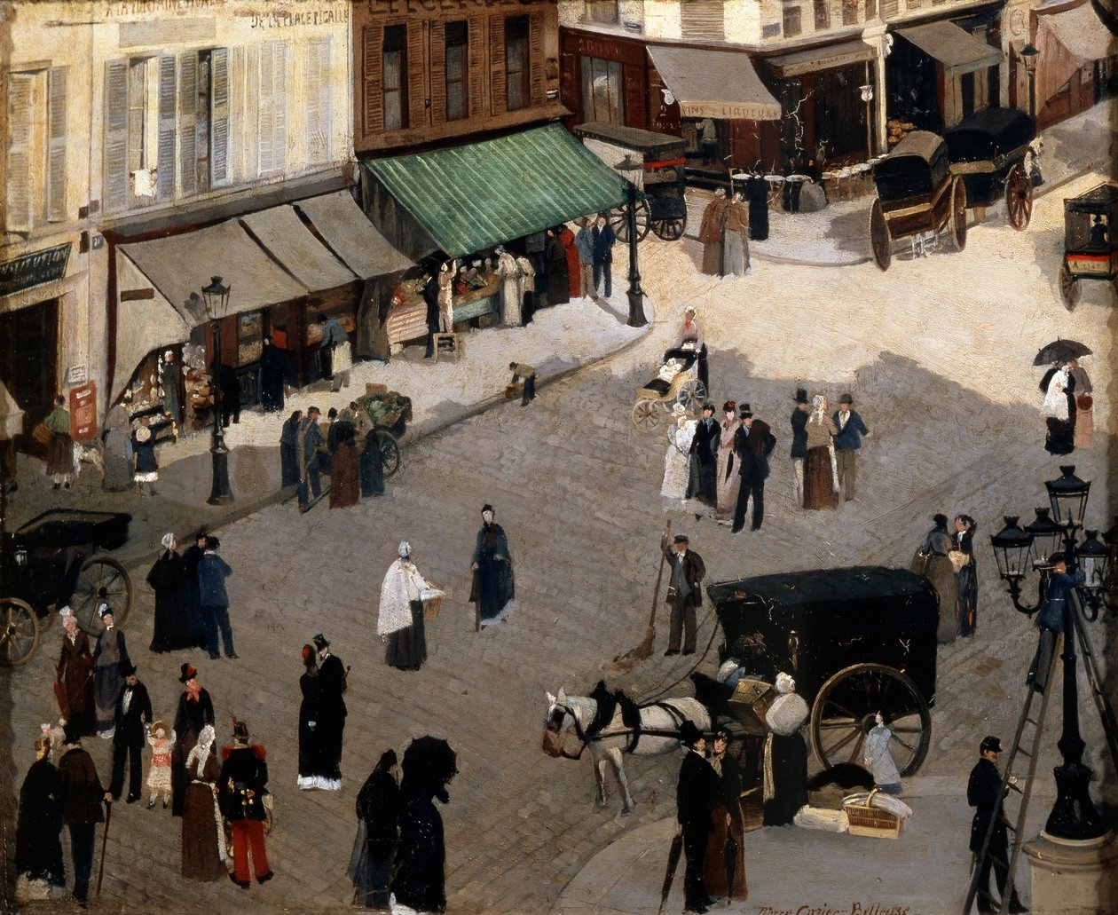Place Pigalle Pariisissa, 1880-luku. tekijältä Pierre Carrier Belleuse