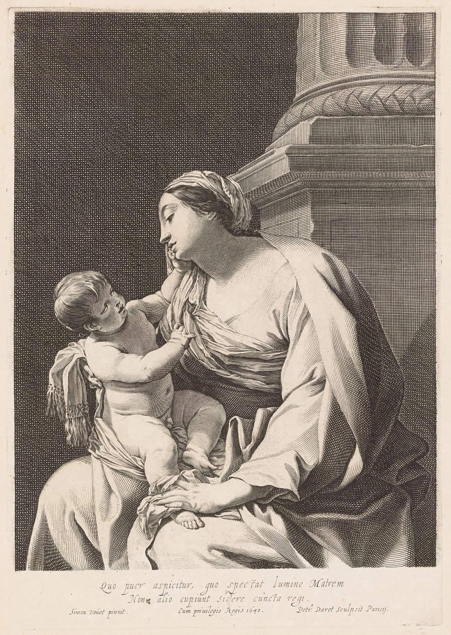 Neitsyt Maria ja Jeesus-lapsi tekijältä Pierre Daret