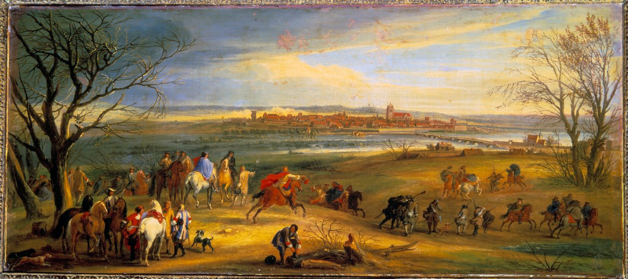 Devolution War (1667-1668): Kuningas Ludvig XIV:n Dolen vangitseminen Franche-Comtessa, 16. helmikuuta tekijältä Pierre Denis Martin