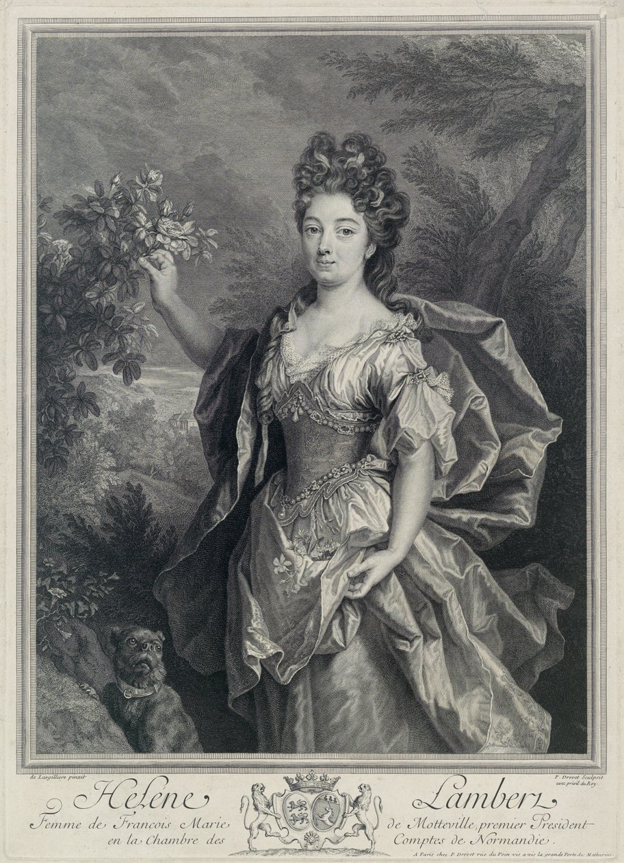 Helene de Motteville tekijältä Pierre Drevet