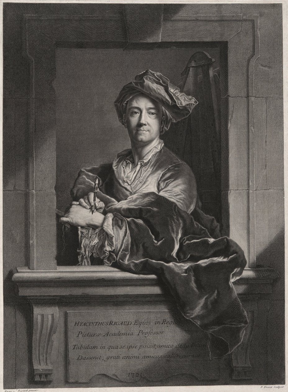 Hyacinthe Rigaud (1659-1743) tekijältä Pierre Drevet