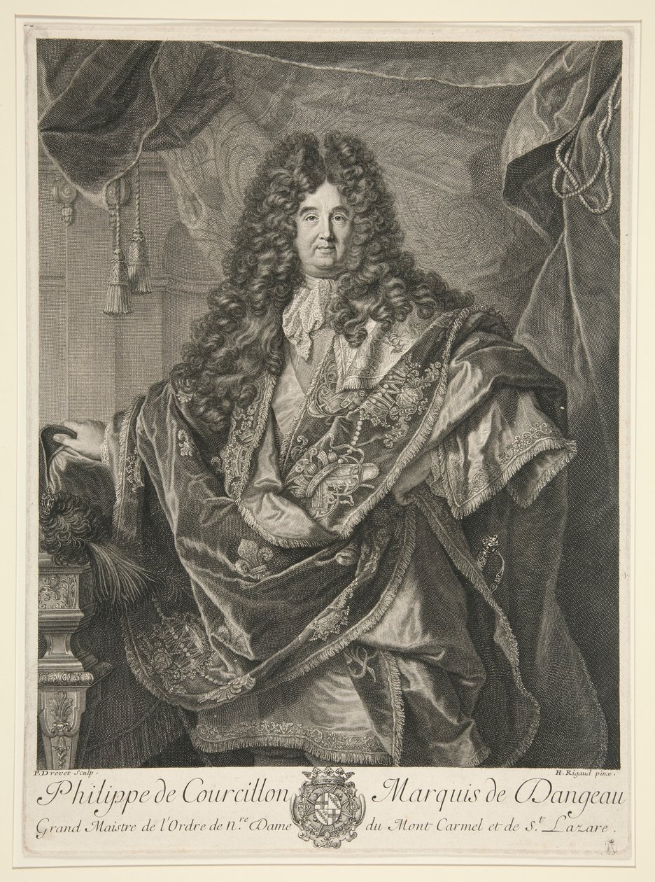 Philippe de Courcillon, Dangeaun markiisi tekijältä Pierre Drevet