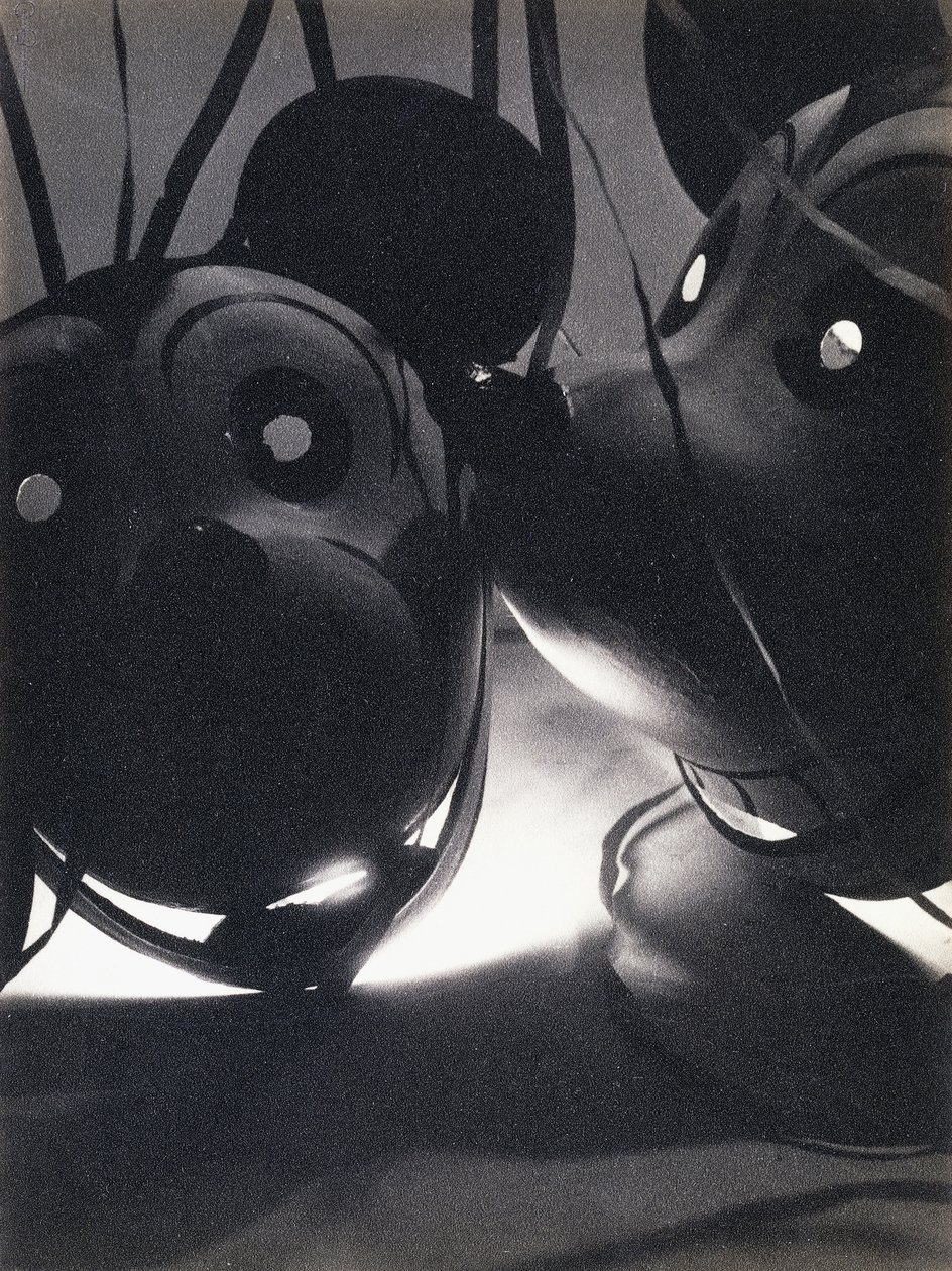 Mikki Hiiri -ilmapallot, n. 1932 (gelatiinihopeaprintti, Gevalux-paperille) tekijältä Pierre Dubreuil