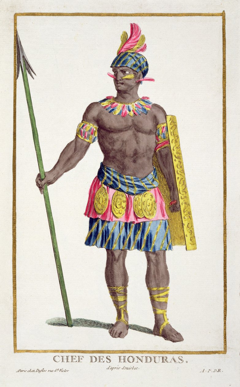 Hondurasin päällikkö, 1780 tekijältä Pierre Duflos