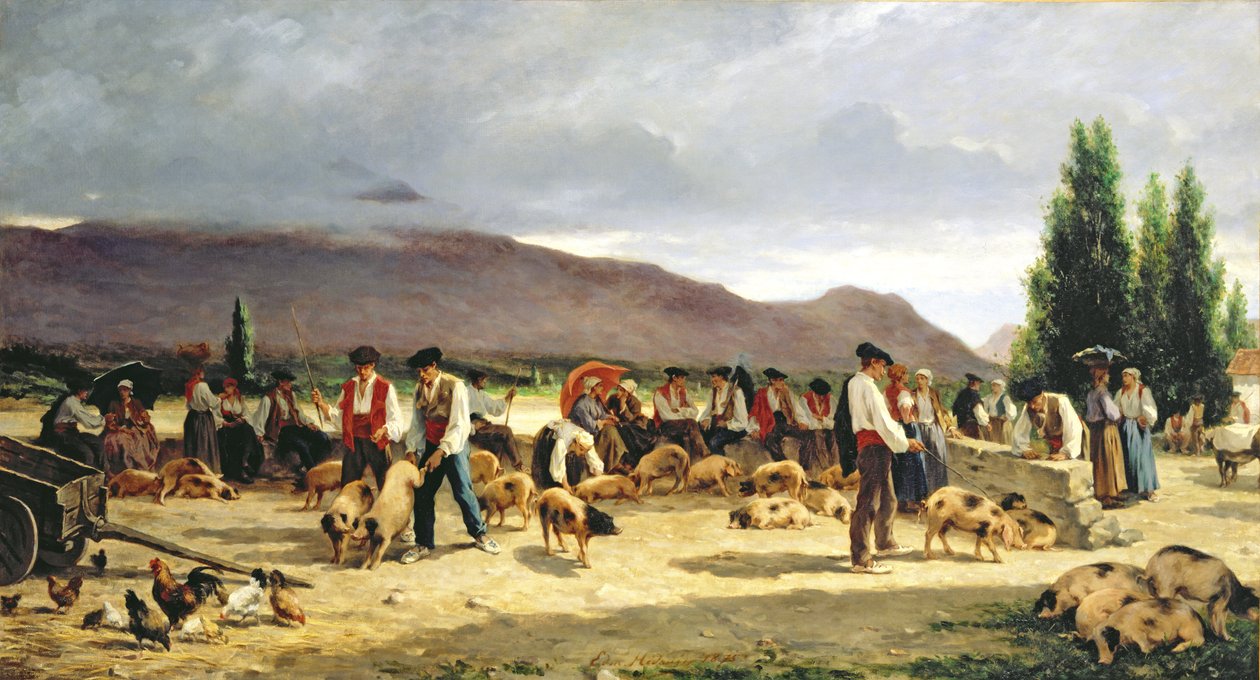 Sikatori, 1875 tekijältä Pierre Edmond Alexandre Hedouin