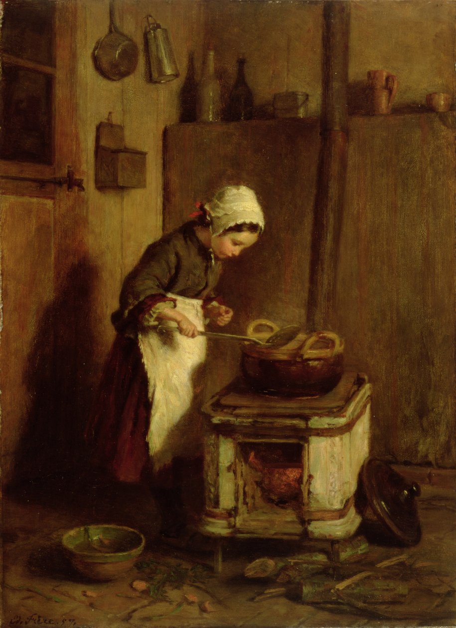 Pikku taloudenhoitaja, 1857 tekijältä Pierre Edouard Frere