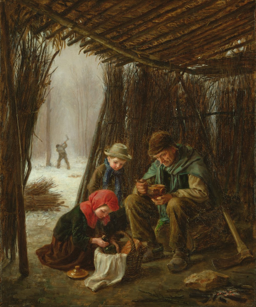 Puuhakkurin ateria tekijältä Pierre Edouard Frere