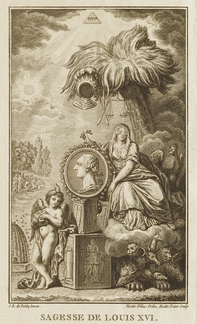 Ludvig XVI:n viisaus tekijältä Pierre Etienne Moitte
