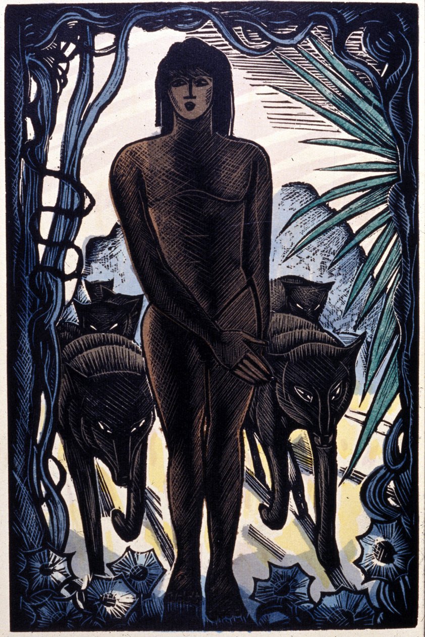 Mowgli ja sudet viidakossa. Rudyard Kipling "Viidakkokirja" tekijältä Pierre Falke