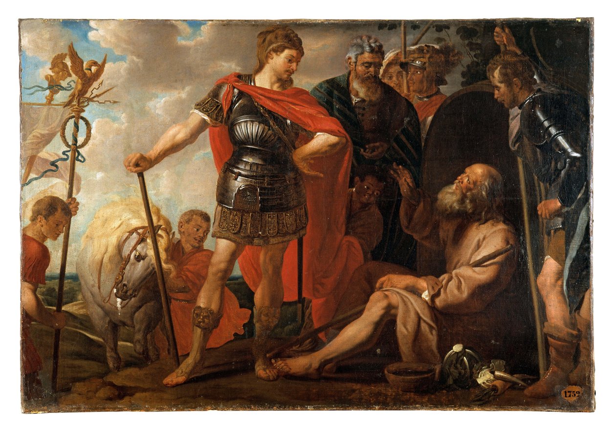 Aleksanteri ja Diogenes (kopio Gaspar de Crayerin mukaan) tekijältä Pierre François Antoine de Goesin