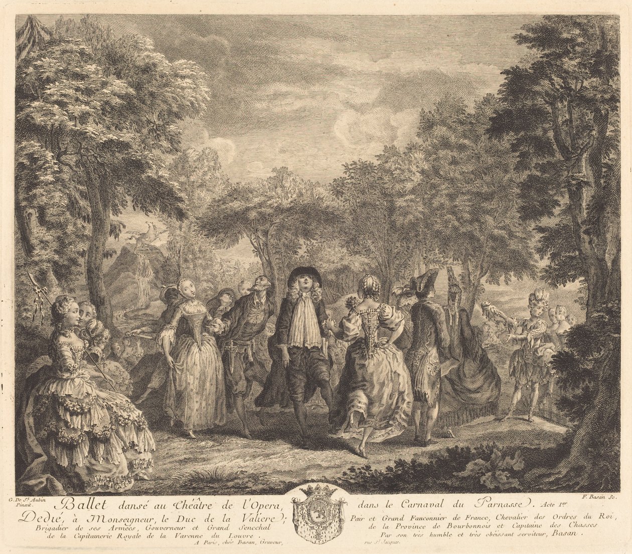Baletti oopperassa, 1761. tekijältä Pierre François Basan