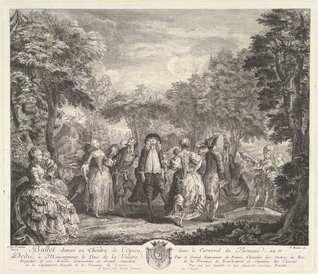 Parnassuksen karnevaali, 1761-62. tekijältä Pierre François Basan
