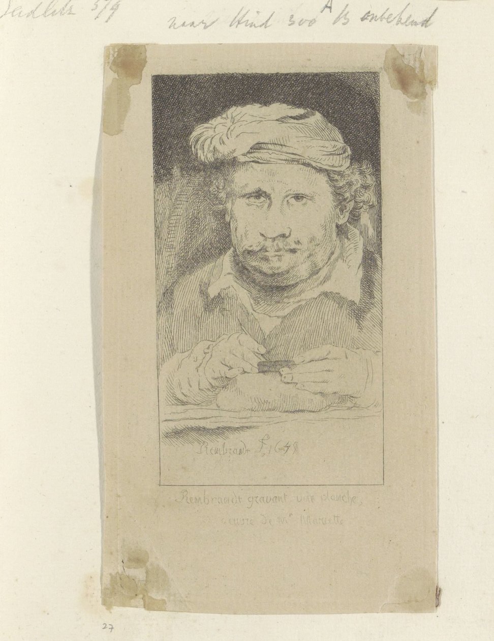 Rembrandt etsend Kokoelma kahdeksankymmentäviisi alkuperäistä vedosta (sarjan nimi) tekijältä Pierre François Basan