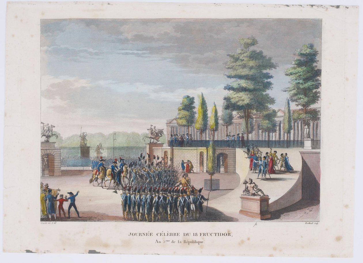 18 Fructidorin vallankaappaus, vuosi V, 1804 tekijältä Pierre Gabriel Berthault