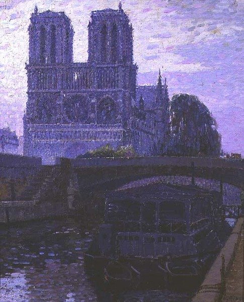 Notre Dame, Pariisi (öljy kankaalle) tekijältä Pierre Gaston Rigaud
