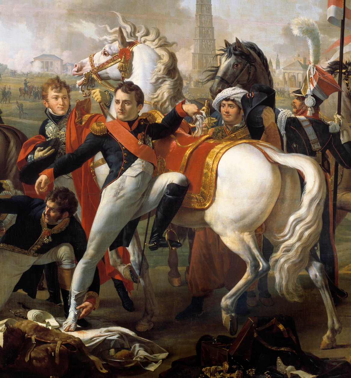 Napoleon I, haavoja Regensburgin edessä, hoitaa kirurgi Yvan, 23. huhtikuuta tekijältä Pierre Gautherot