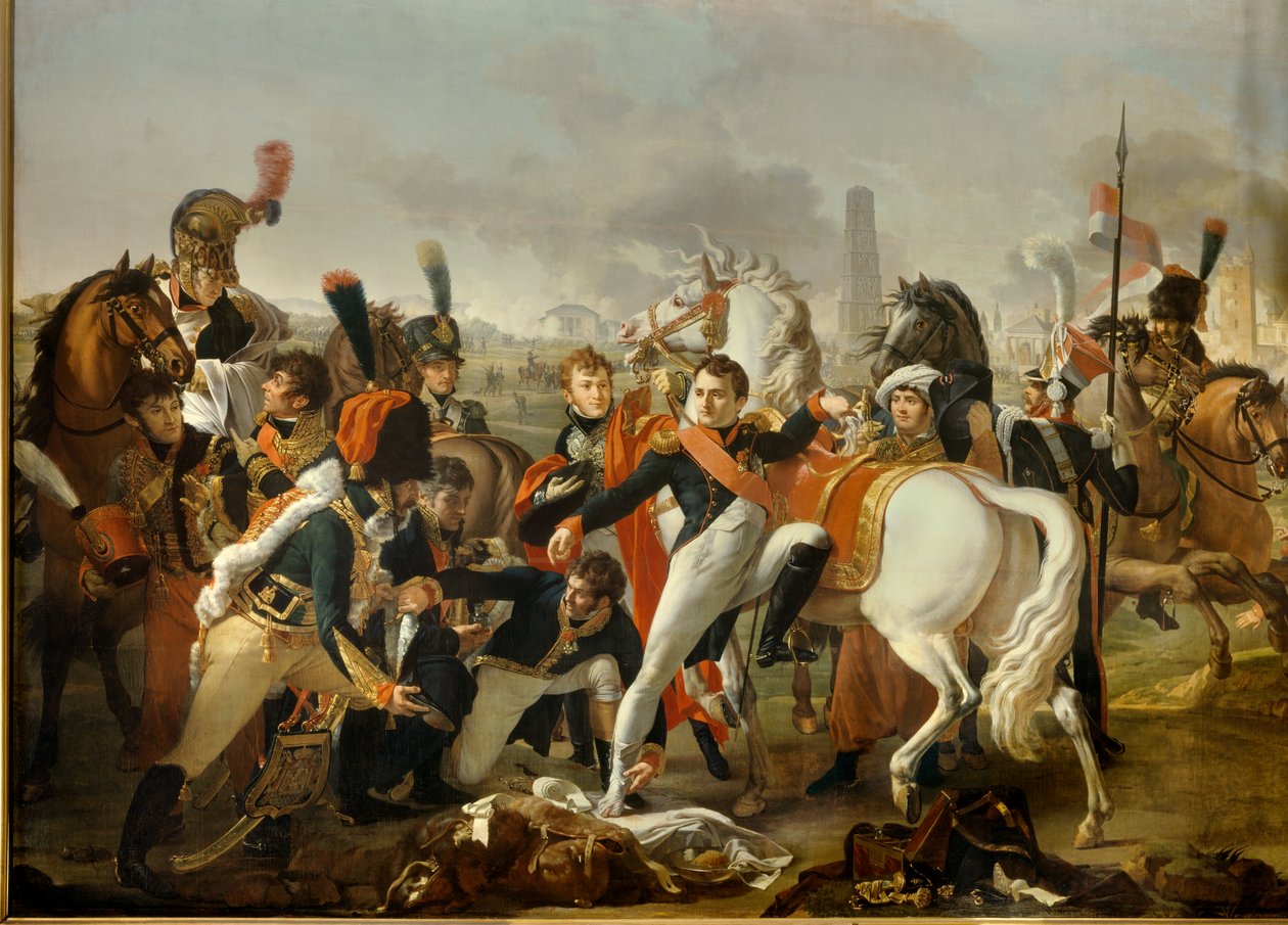 Napoleon I, haavoja Regensburgin edessä, hoitaa kirurgi Yvan, 23. huhtikuuta tekijältä Pierre Gautherot