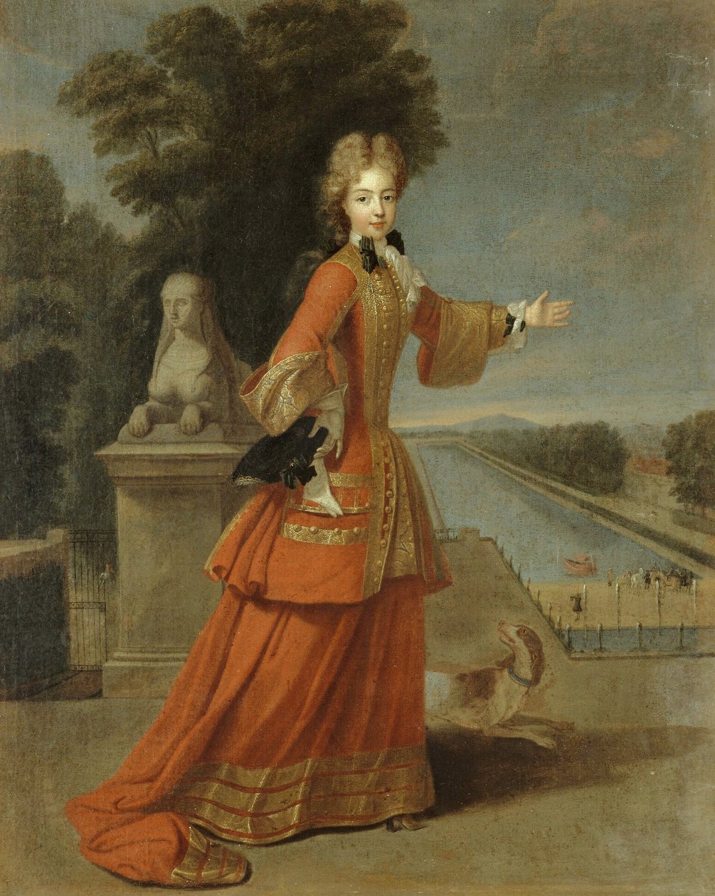 Muotokuva Marie Adélaïde Savoijin, Burgundin herttuattaresta tekijältä Pierre Gobert