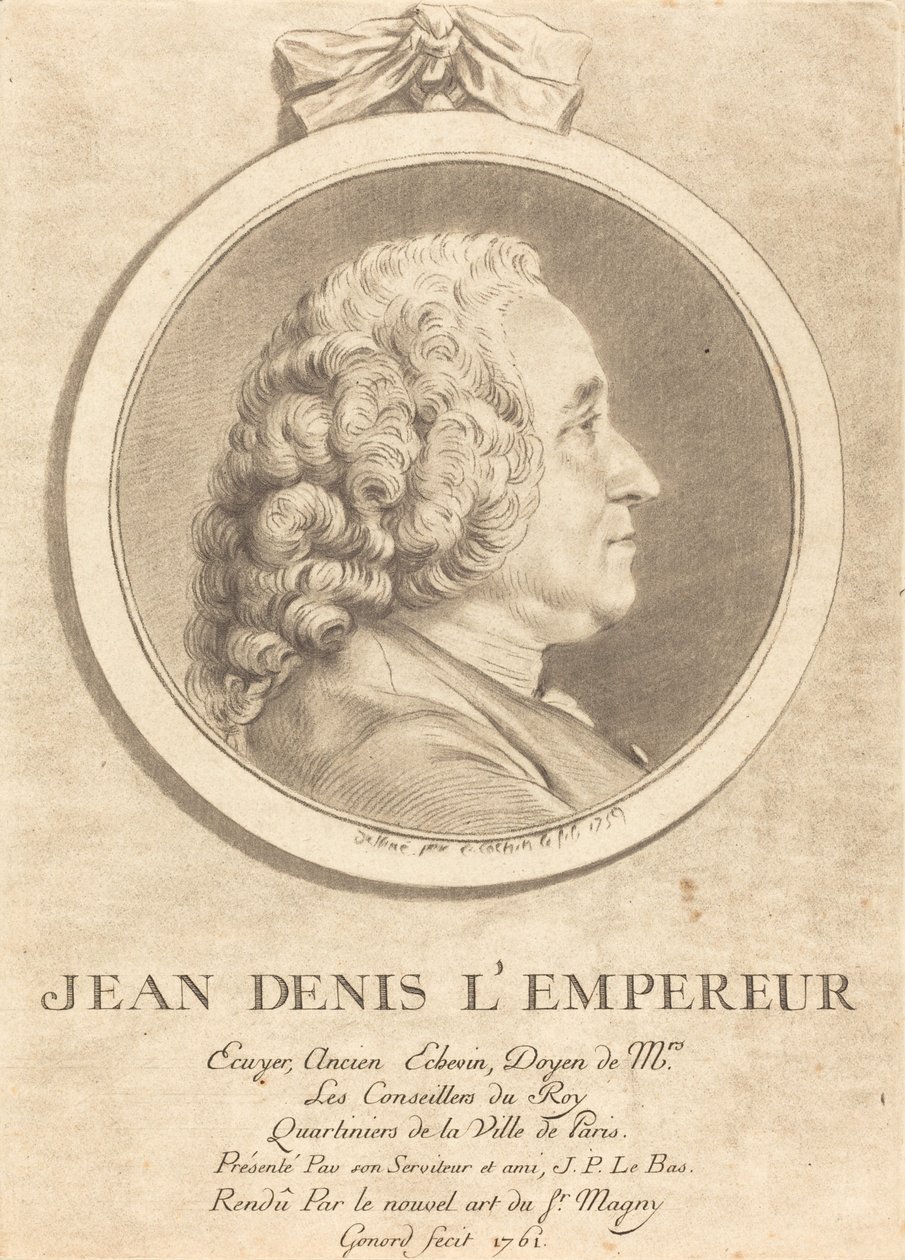 John Denis keisari tekijältä Pierre Gonord after Charles Nicolas Cochin II