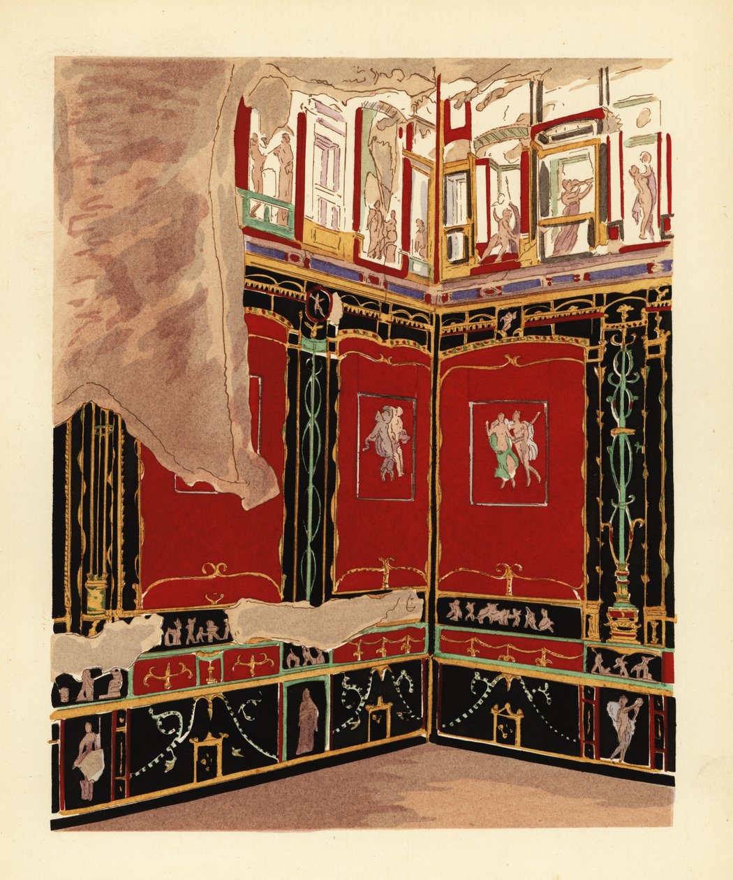 Exedra Vettii-talossa, Pompejissa tekijältä Pierre Gusman