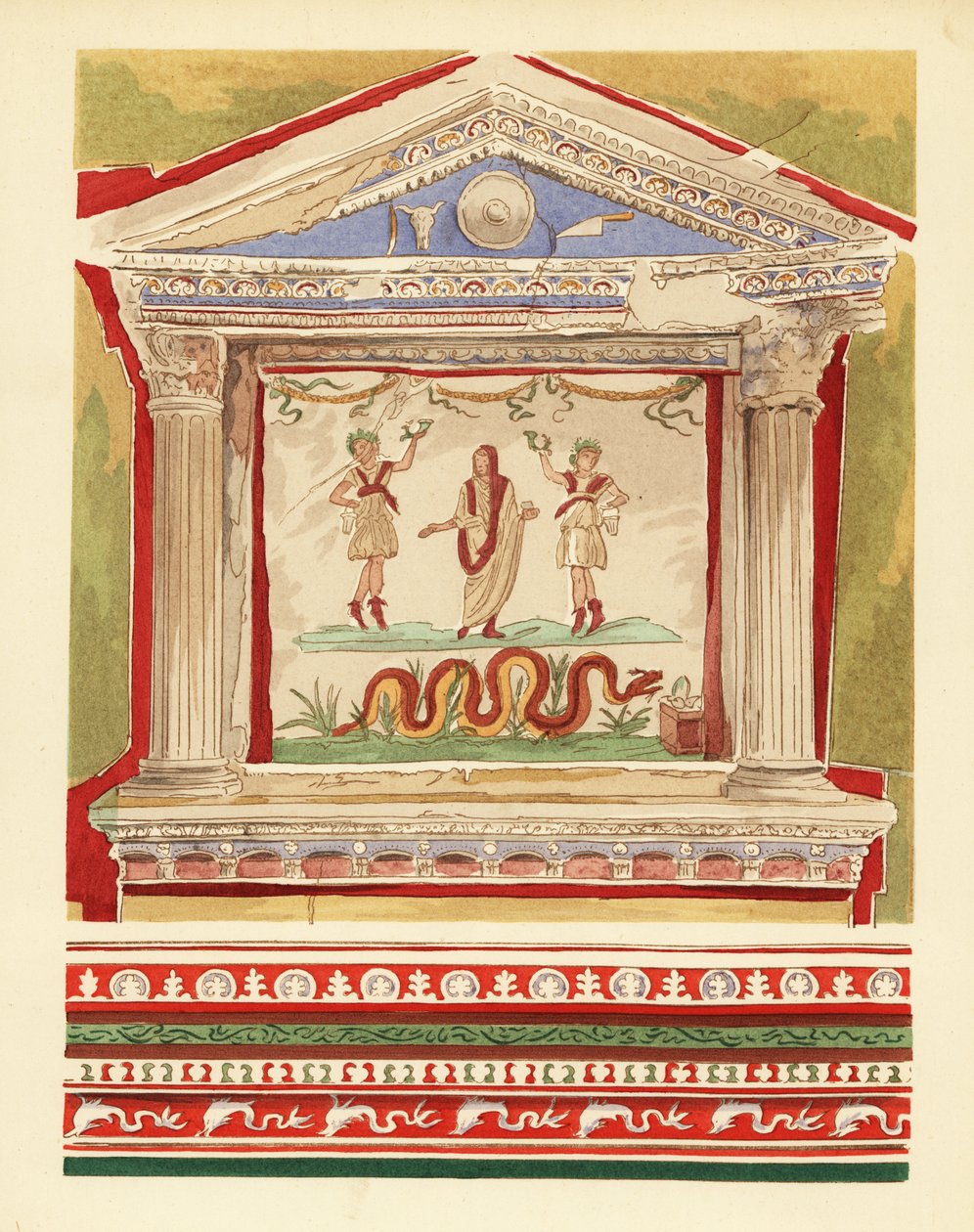 Kotitalouslararium Vettii-talossa, Pompejissa tekijältä Pierre Gusman