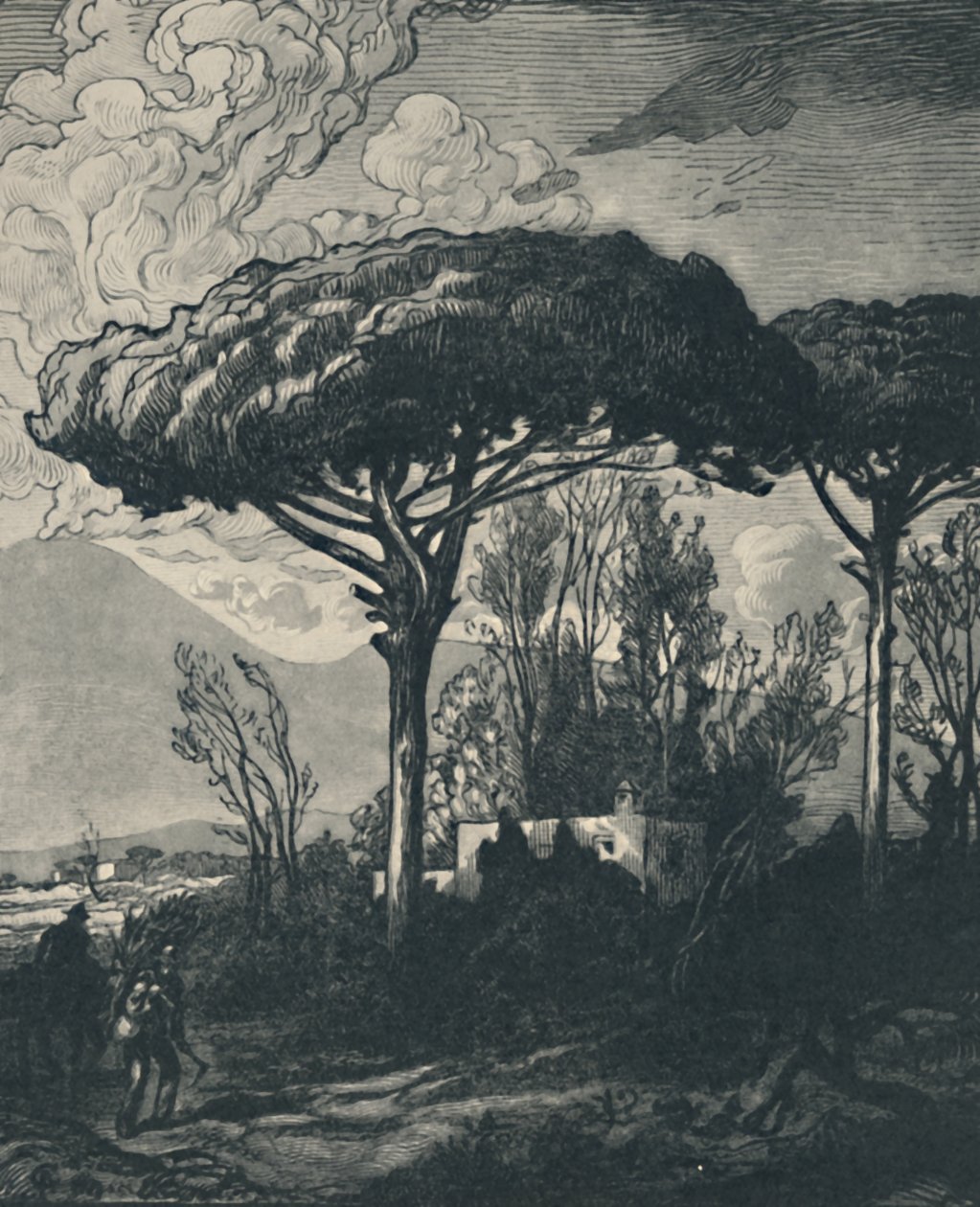 Vesuvius Pompejista, 1919 tekijältä Pierre Gusman