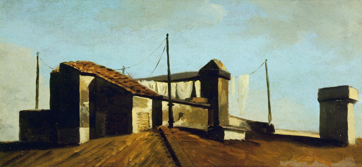 Roomalaiset katot auringossa tekijältä Pierre Henri de Valenciennes