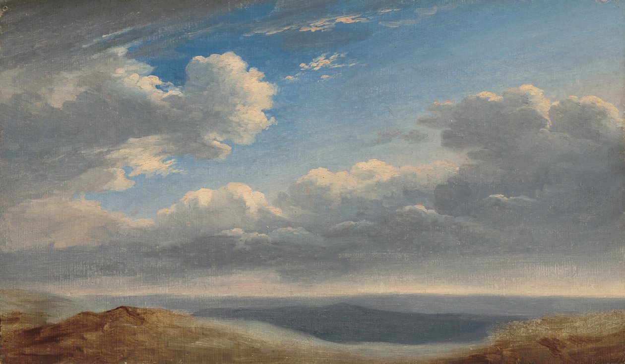 Pilvien tutkimus Rooman Campagnan yllä, n. 17821785. tekijältä Pierre Henri de Valenciennes