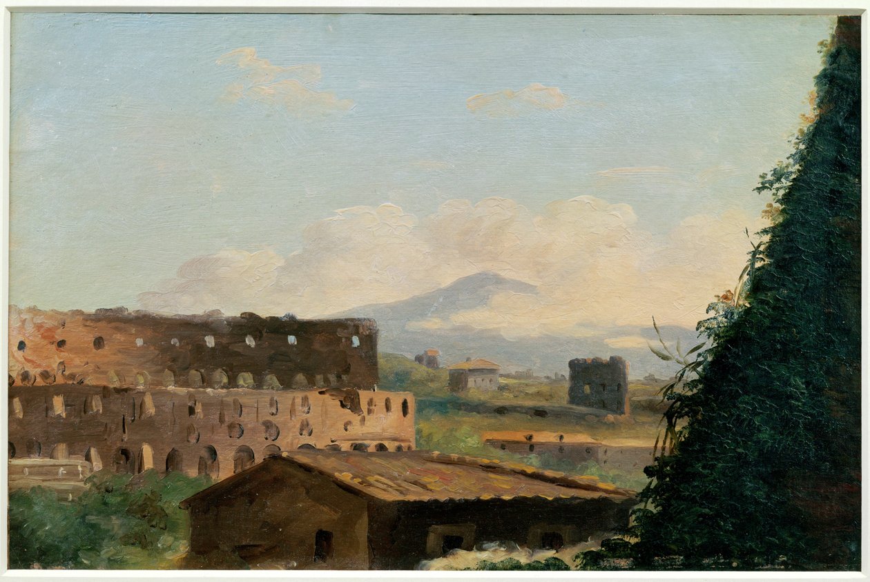 Vue du Colisee - Näkymä Colosseumiin Roomassa ... tekijältä Pierre Henri de Valenciennes