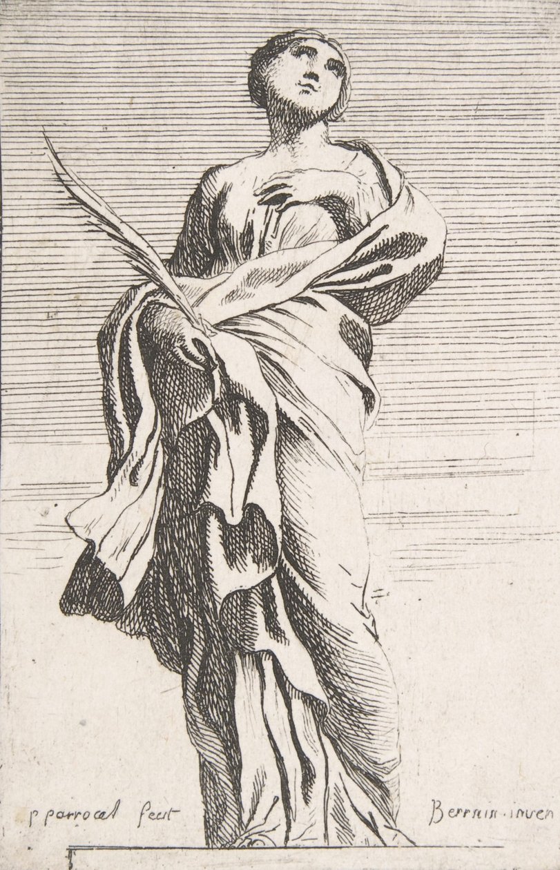 Seisova naishahmo, n. 1739-40, n. 1739-40. tekijältä Pierre Ignace Parrocel