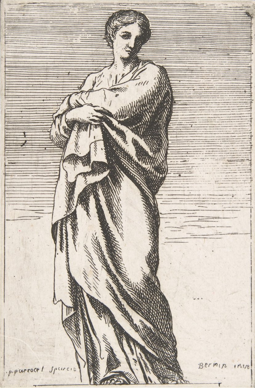 Seisova naishahmo, n. 1739-40, n. 1739-40. tekijältä Pierre Ignace Parrocel