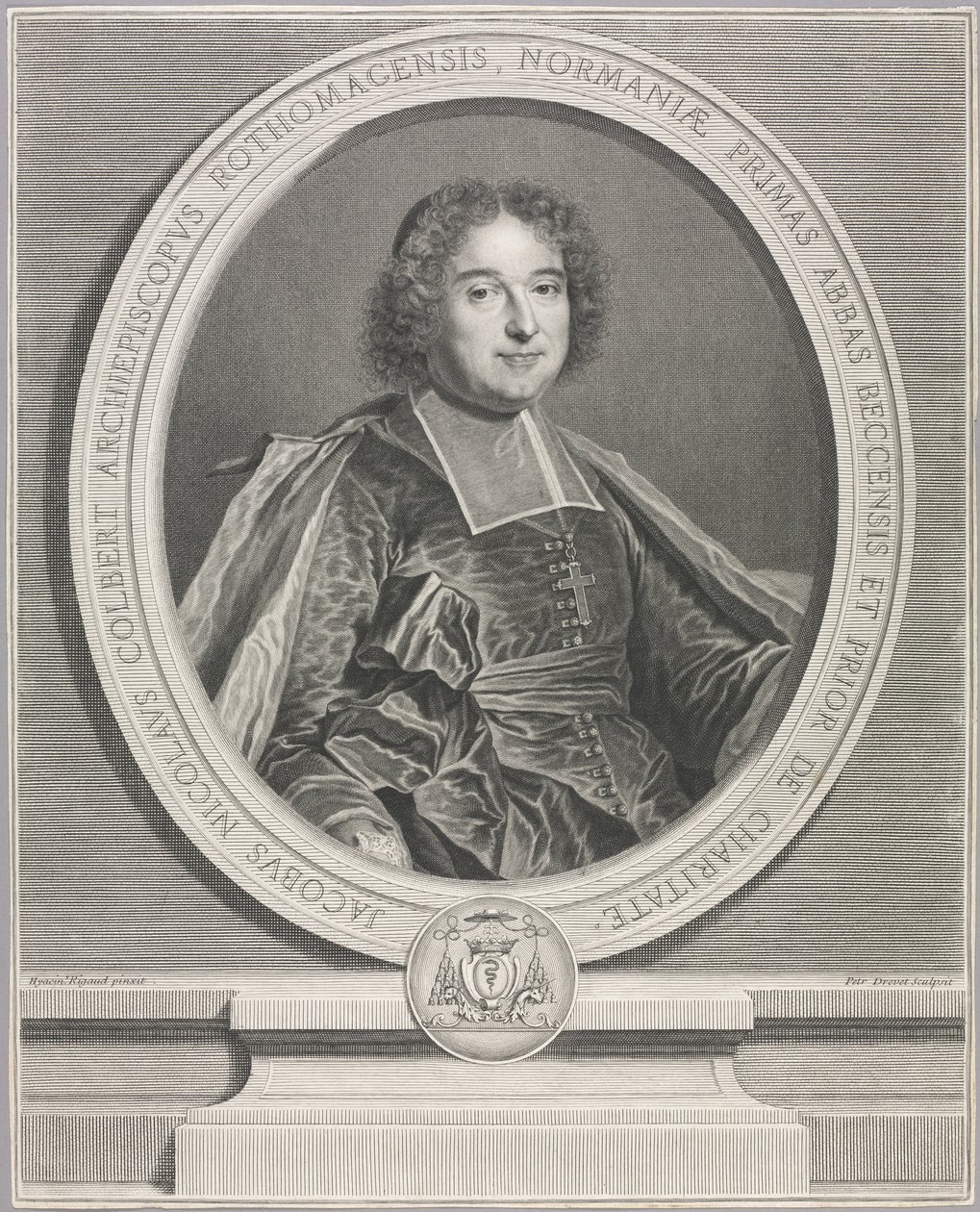 Jacques-Nicolas Colbert. tekijältä Pierre Imbert Drevet