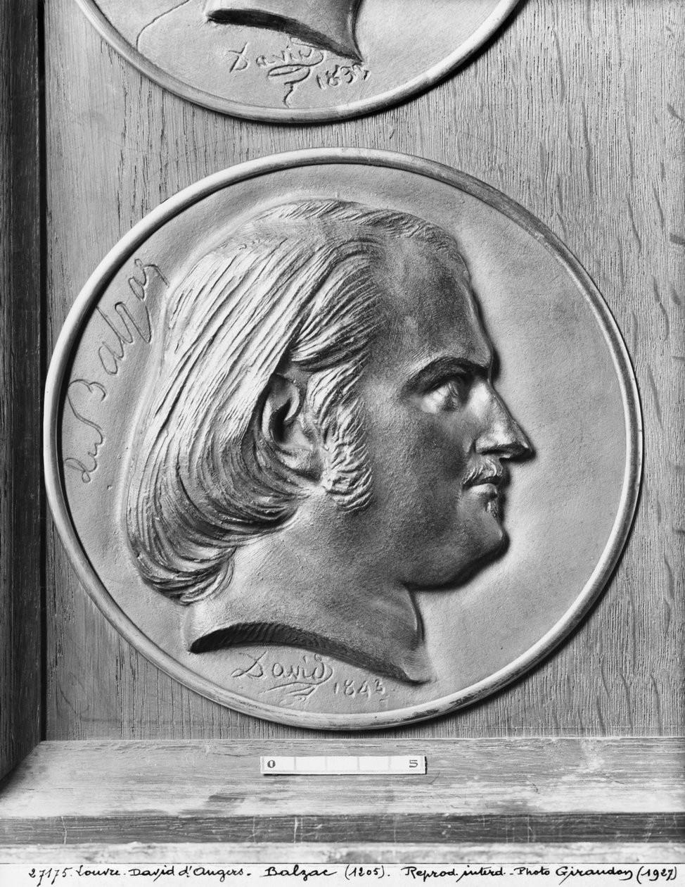 Honore de Balzac, 1843 (pronssi) tekijältä Pierre Jean David d