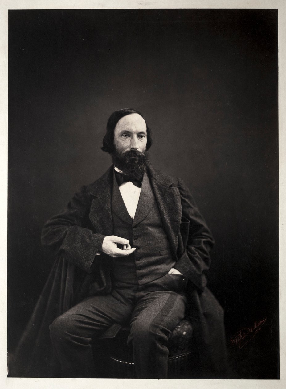 Auguste Vacquerie, c. 1860. tekijältä Pierre Jean Delbarre