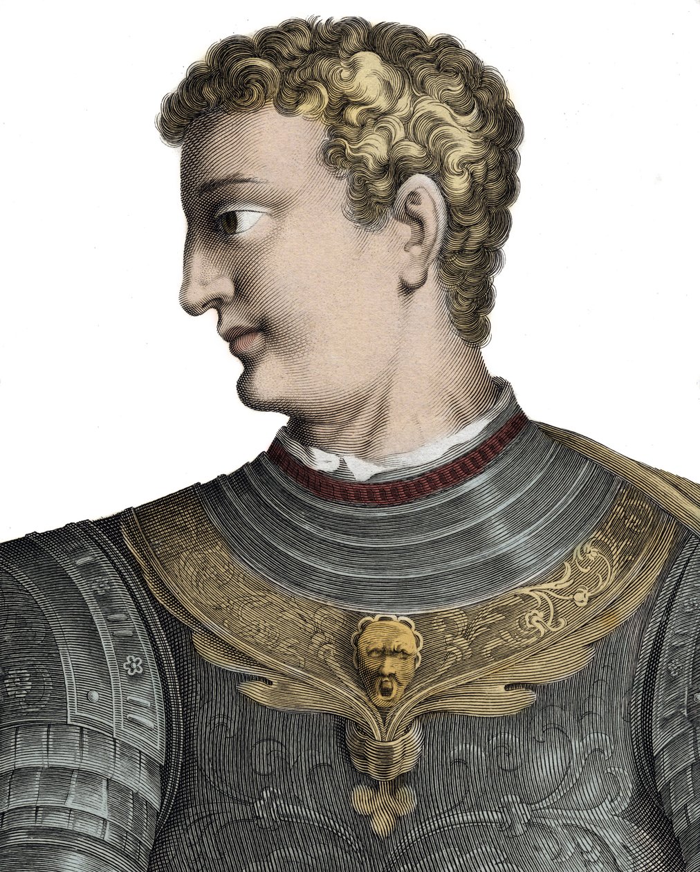 Caligula (Caius Caesar Germanicus) (12-41), Rooman keisari - Caius Caesar Germanicus dit Caligula (12-41), Rooman keisari - Pierre Jean Marietten kaiverrus tekijältä Pierre Jean Mariette