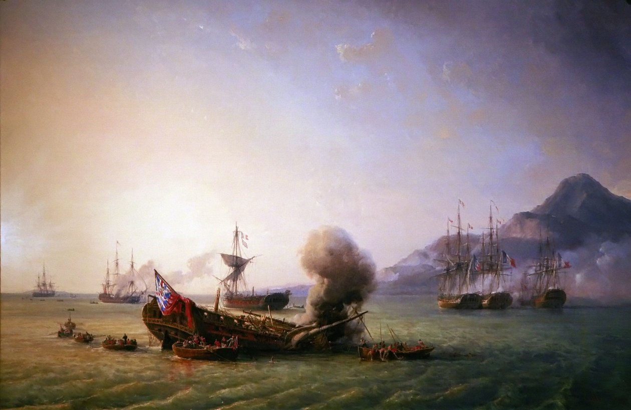 Ranska: Combat du Grand Port, 23. elokuuta 1810. tekijältä Pierre Julien Gilbert
