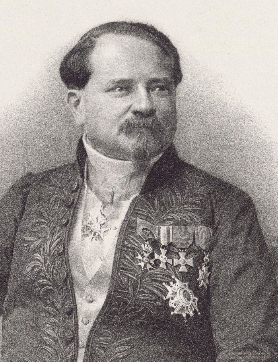 Muotokuva säveltäjä Jean-Georges Kastnerista 1810-1867, 1866. tekijältä Pierre Lanith Petit