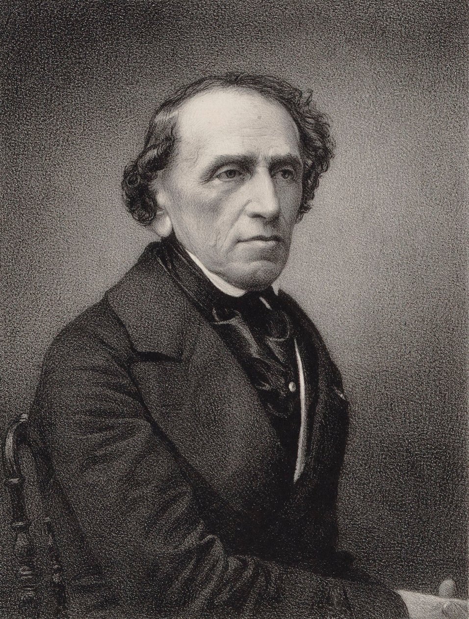 Säveltäjä Giacomo Meyerbeerin muotokuva 1791-1864, 1865. tekijältä Pierre Lanith Petit