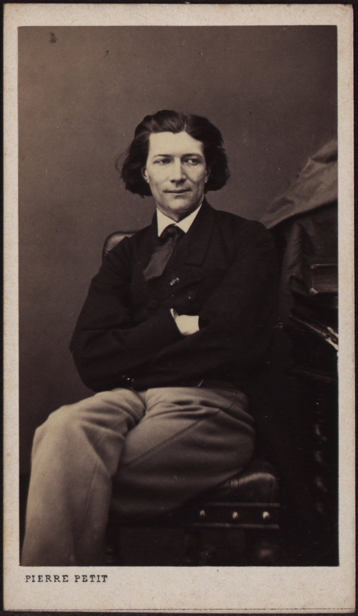 Näyttelijä Victorien Sardoun muotokuva 1831-1908, noin 1860. tekijältä Pierre Lanith Petit