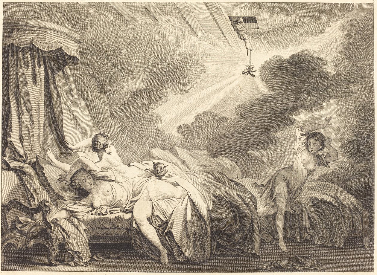 Ilotulitus tekijältä Pierre Laurent Auvray after Jean Honoré Fragonard
