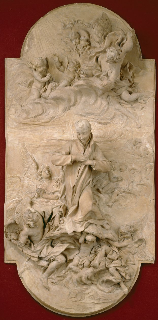 S. Luigi Gonzaga in Glory, n. 1696 (terrakotta) tekijältä Pierre Legros