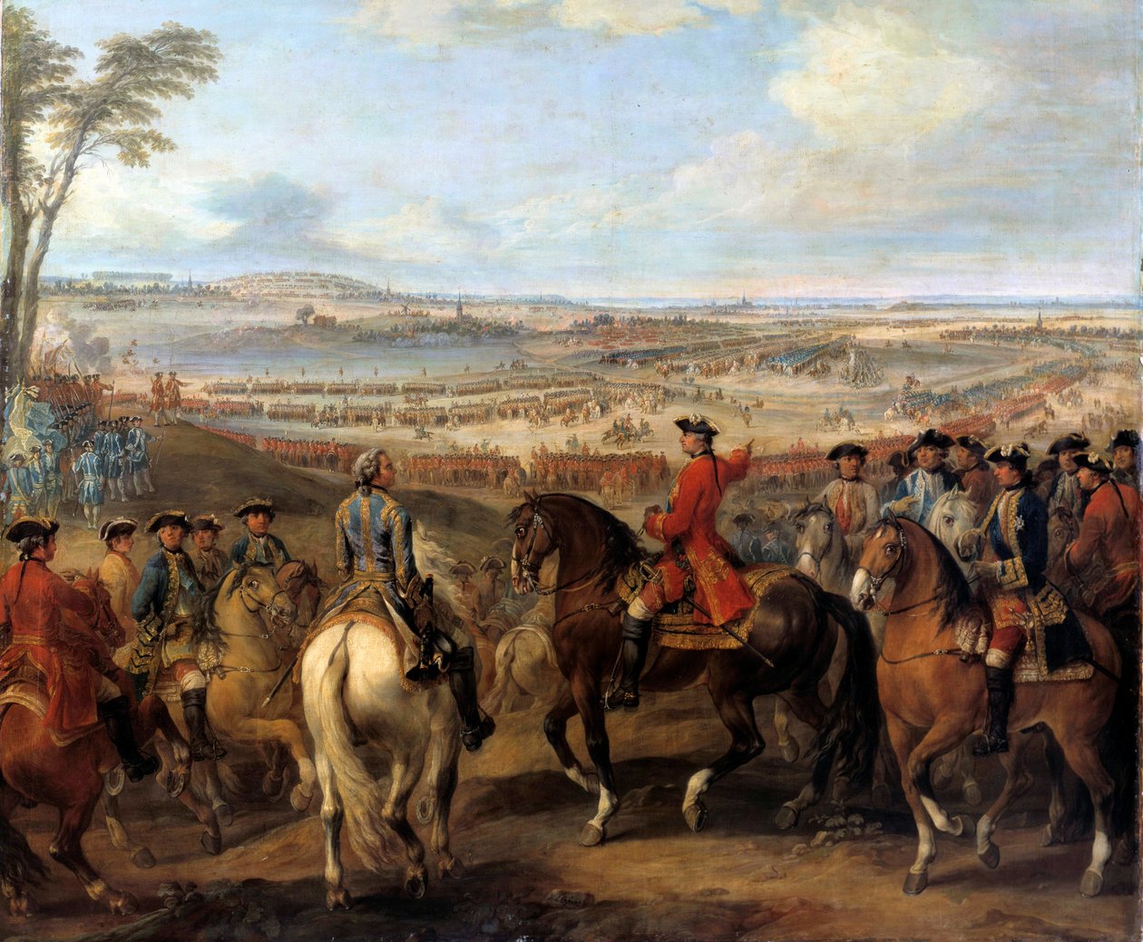 Itävallan perintösota (1740-1748): "" Lawfeldin taistelu, 2. heinäkuuta tekijältä Pierre Lenfant