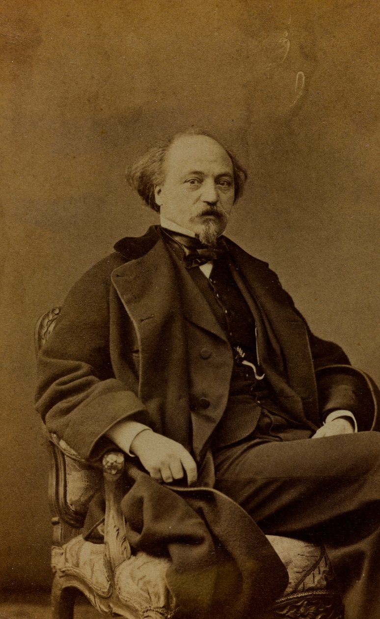 Jean Pierre Alexandre Antignan muotokuva, ranskalainen taidemaalari; käyntikortti tekijältä Pierre Louis Pierson