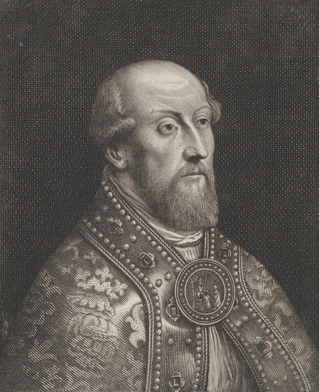 Liègen piispan Gisbert de la Marchen muotokuva, n. 1645-55. tekijältä Pierre Louis van Schuppen
