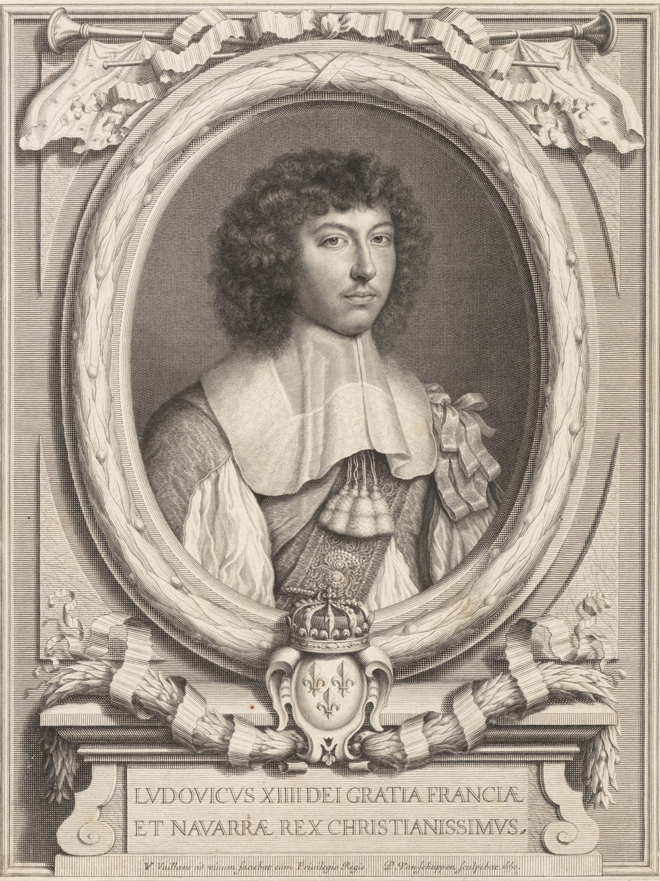 Ludvig XIV:n muotokuva, 1650-1702. tekijältä Pierre Louis van Schuppen