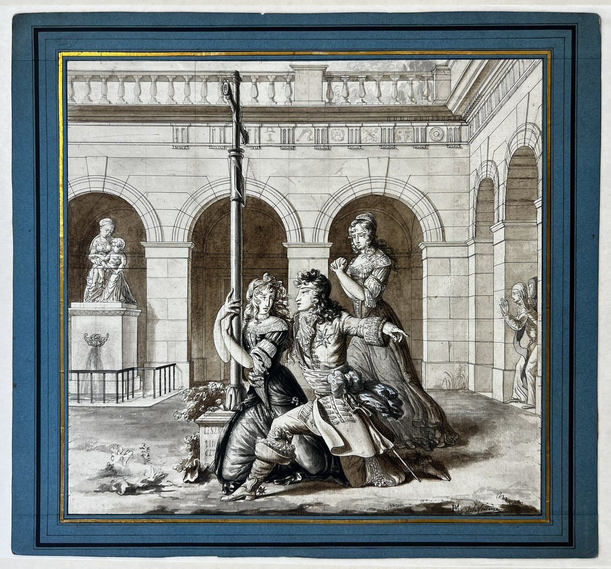 Ludvig XIV vetoaa Louise de La Vallièreen Chaillot
