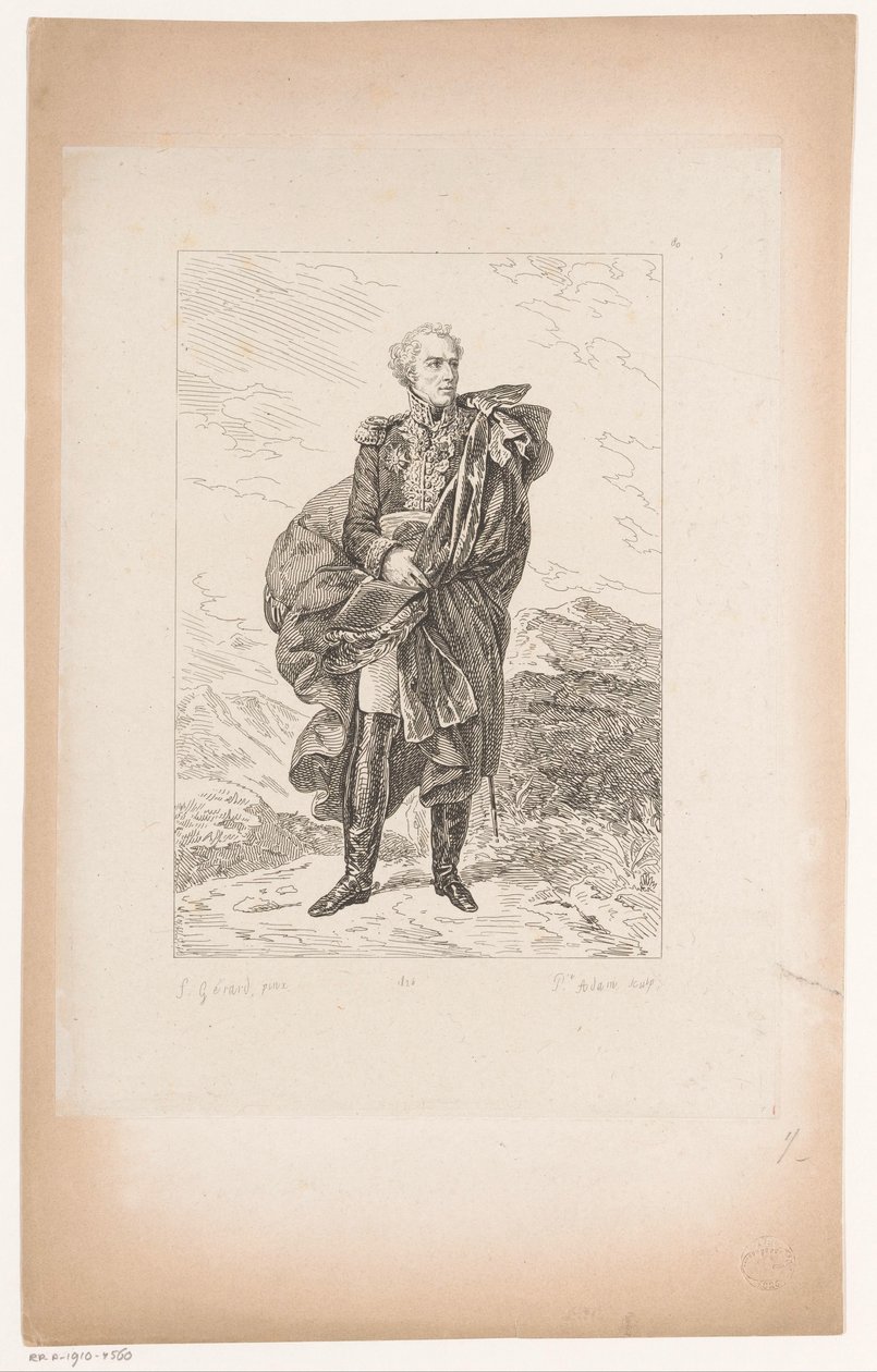 Kenraali Maximilien Sébastien Foyn muotokuva Kokoelma historiallisia muotokuvia Baron Gérardista (sarjan nimi) Kokoelma Portraits Historiques de Mr. le Baron Gerard (sarjan nimi) tekijältä Pierre Michel Adam